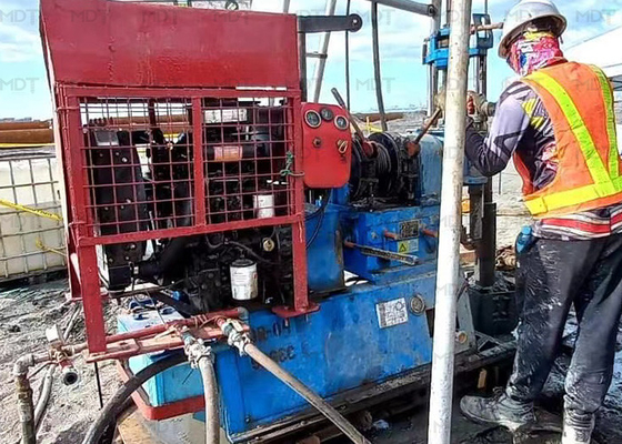 YBM نوع آلة حفر الآبار المحمولة بعمق 200 متر للسكك الحديدية