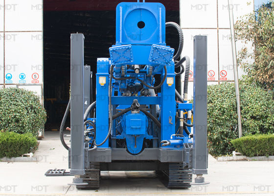 جهاز الحفر الزاحف الهيدروليكي الماسي الجيوتقني اللون الأزرق