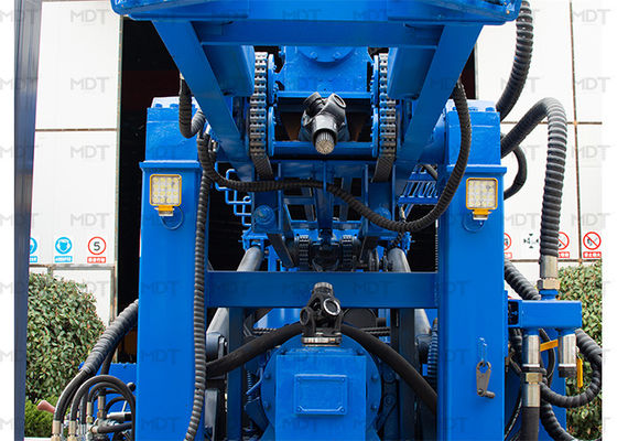 جهاز الحفر الزاحف الهيدروليكي الماسي الجيوتقني اللون الأزرق