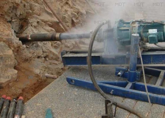 22kw 90 درجة الروتاري دق خوازيق آلة حماية المنحدر المحمولة