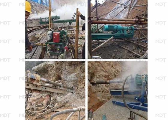 22kw 90 درجة الروتاري دق خوازيق آلة حماية المنحدر المحمولة